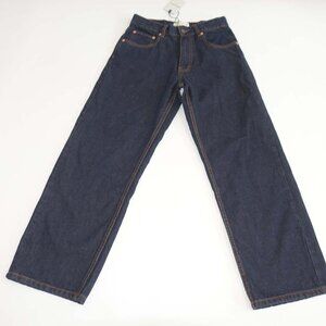 Motel Denim Women's Awkward Parallel Indigo Jeans Size 26 NWT 27" Inseam Denim